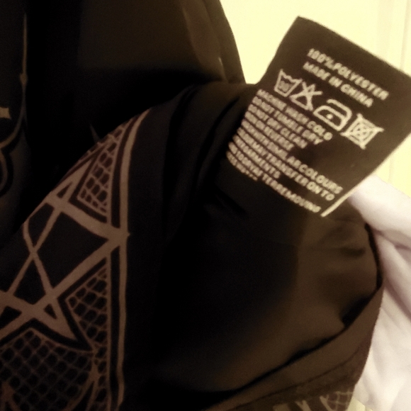 Killstar Duchess chiffon black grey printed goth witchy skirt - Picture 7 of 9